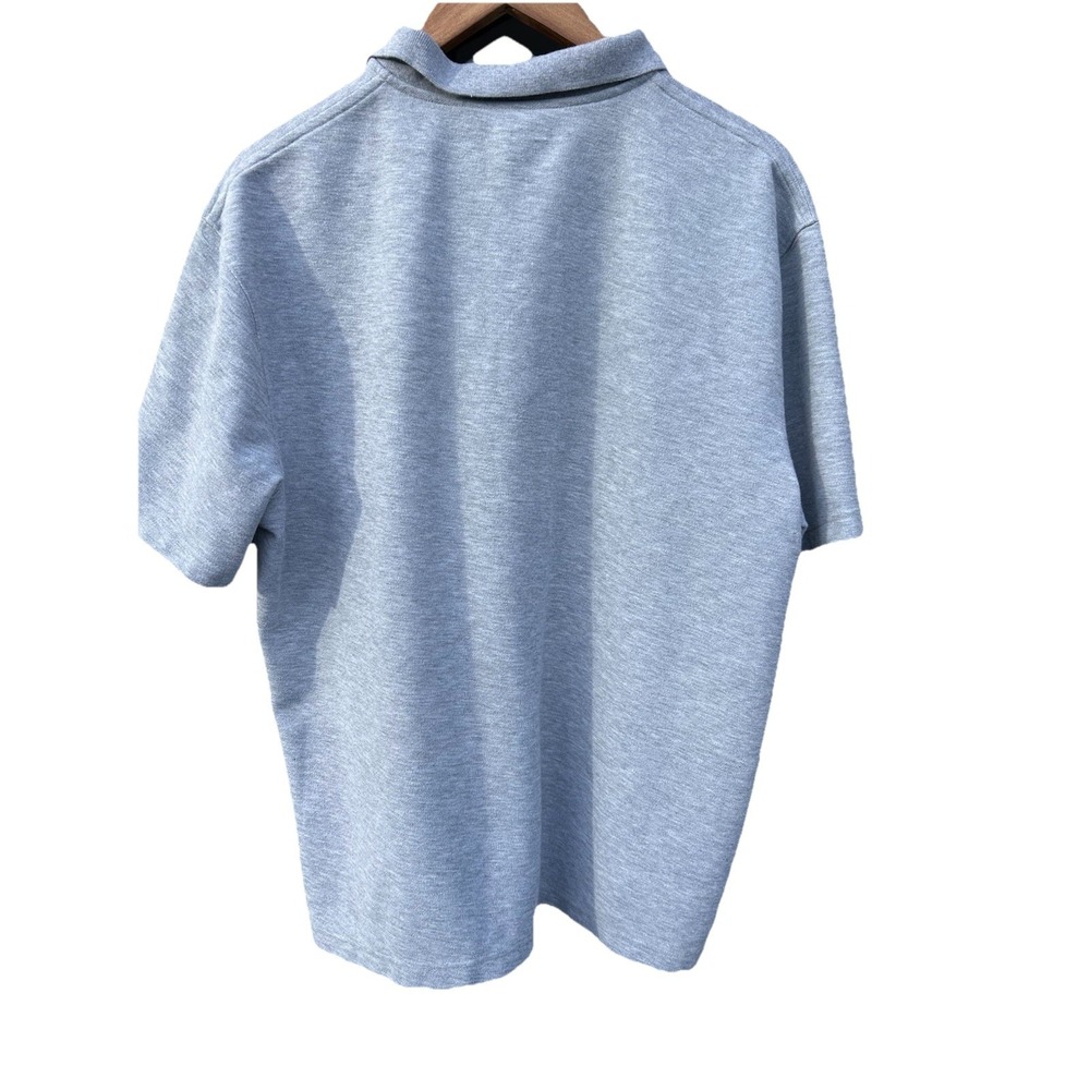 Carhartt Men's L Gray Loose‎ Fit Polo Shirt Short Sleeve Pocket Knit Casual/Work - Picture 4 of 5